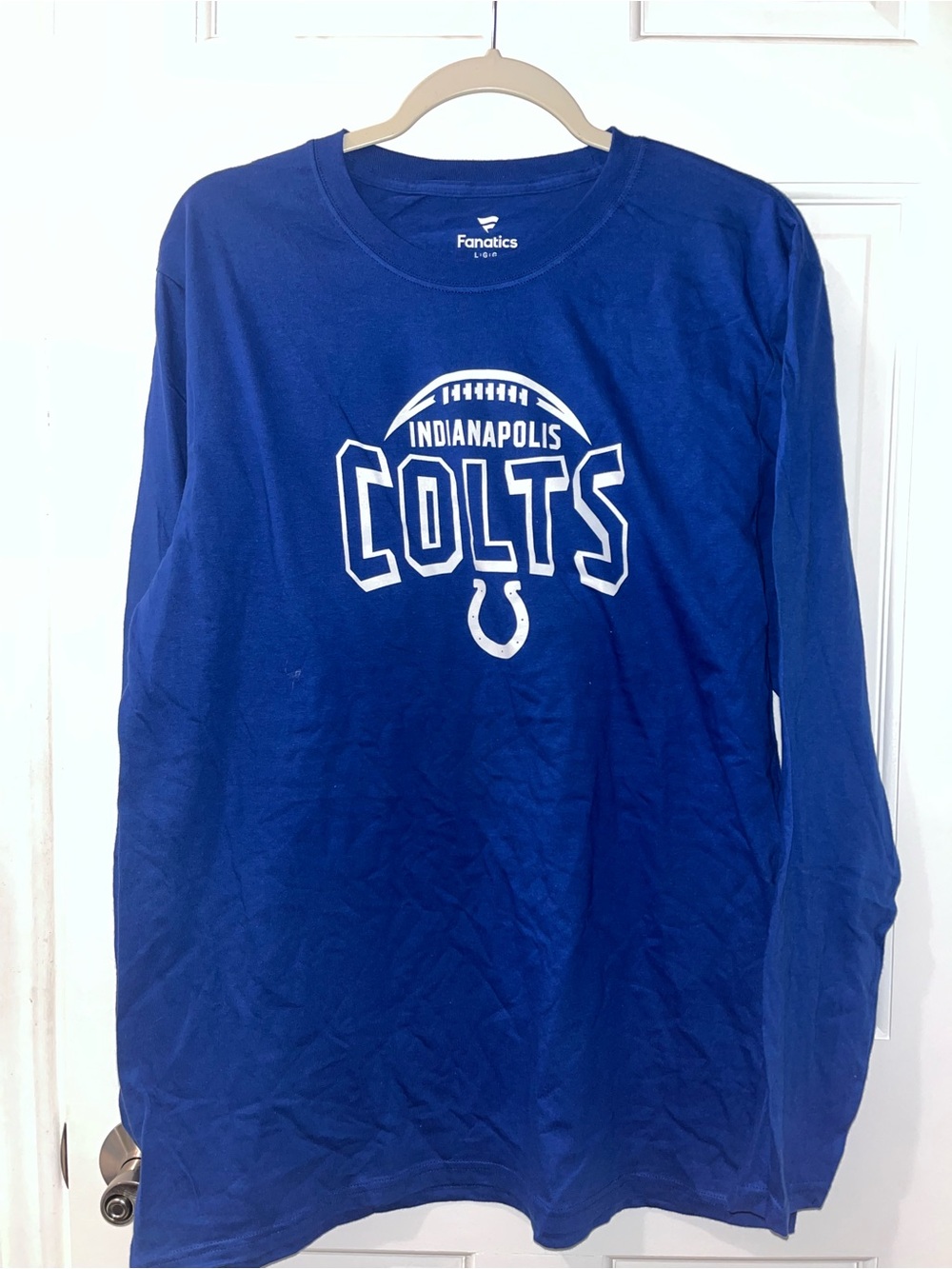 NWOT Fanatics Blue Indianapolis Colts Long Sleeve Tee